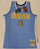 Denver Nuggets Nikola Jokic Autographed Blue Authentic Mitchell & Ness Jersey Size L JSA #AM53770