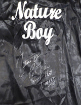 Ric Flair Autographed Black Wrestling Robe "Nature Boy, 16X, WOOOOO" JSA #PP45849