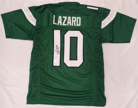 New York Jets Allen Lazard Autographed Green Jersey Beckett BAS QR #W019668