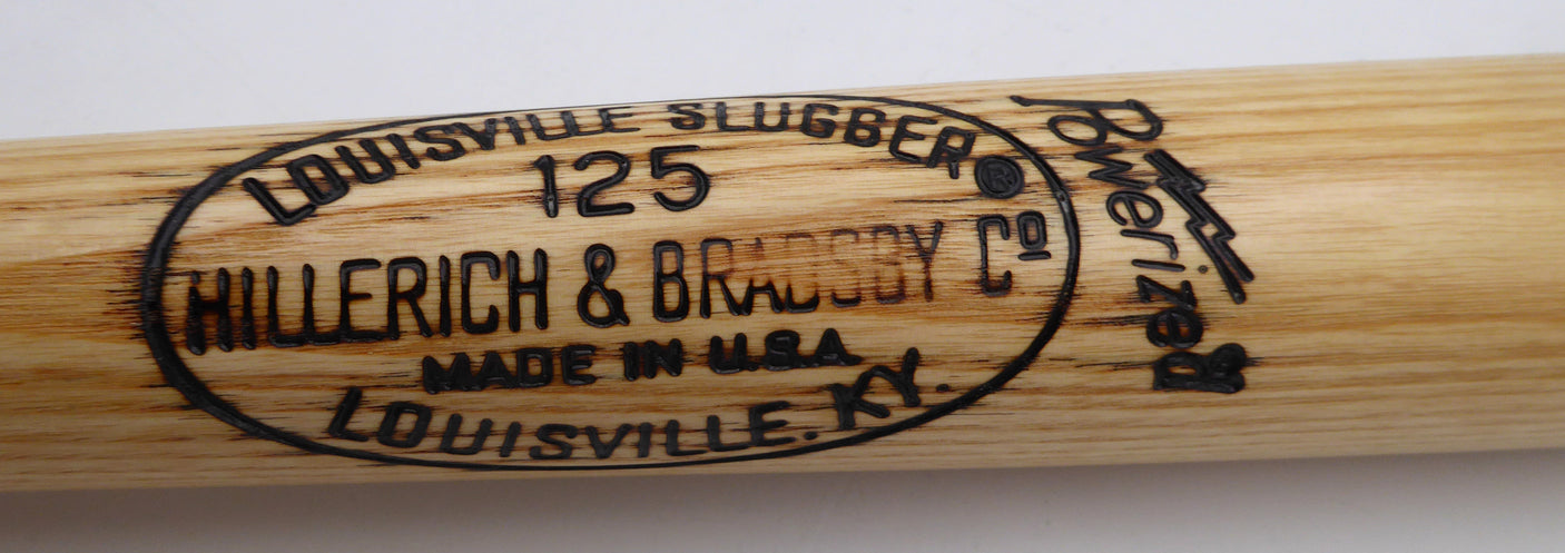 Will Bill Terry Autographed Blonde Louisville Slugger Bat New York Giants JSA #YY39714