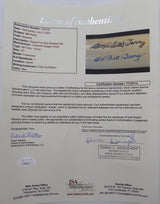 Will Bill Terry Autographed Blonde Louiville Slugger Bat New York Giants JSA #YY39714