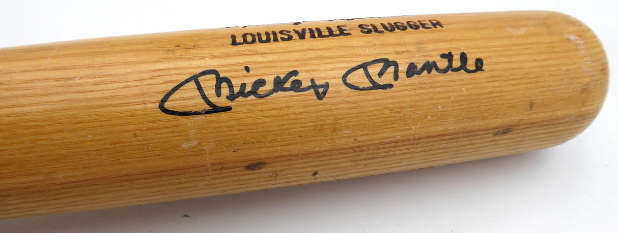 Mickey Mantle Autographed Blonde Louiville Slugger Game Model Bat New York Yankees PSA/DNA #AN02591