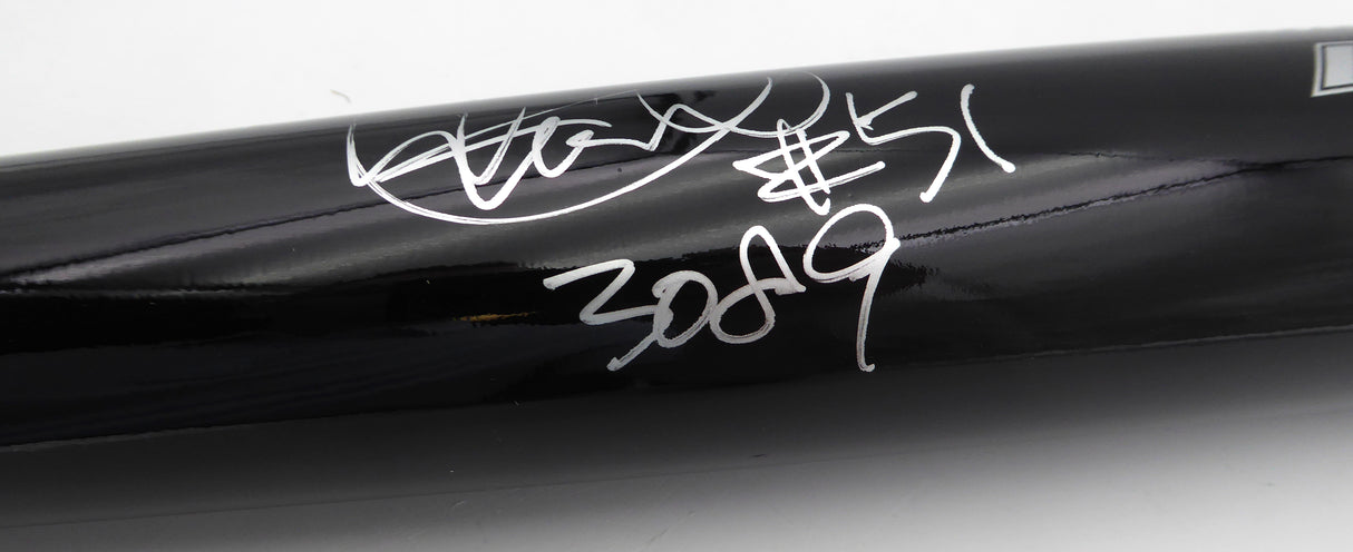 Ichiro Suzuki Autographed Black Mizuno Player Model Bat Seattle Mariners "#51 & 3089" SKU #229067