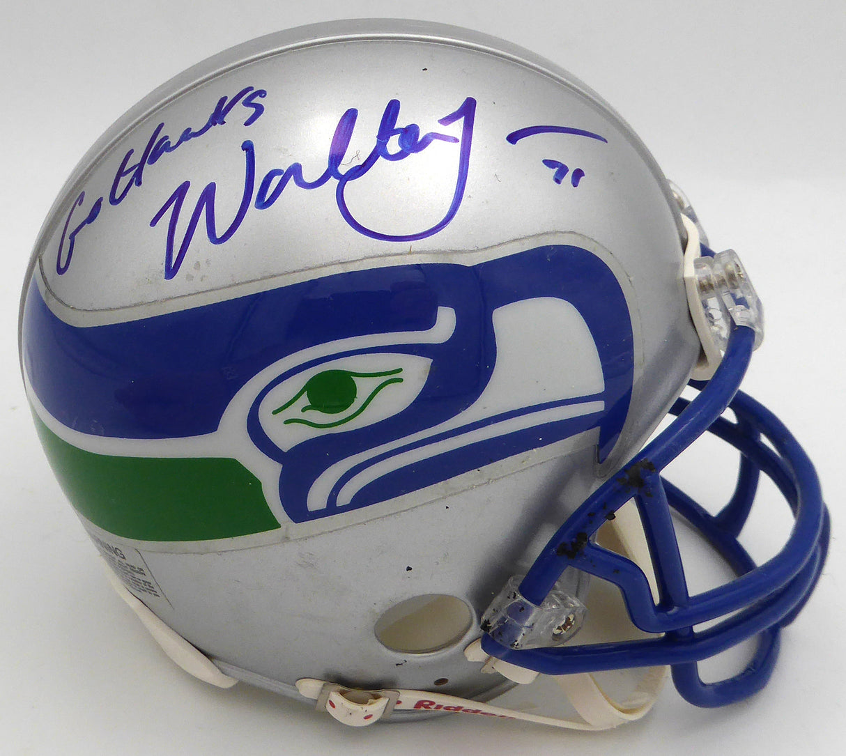 Walter Jones Autographed Seattle Seahawks Mini Helmet "Go Hawks" MCS Holo #64003