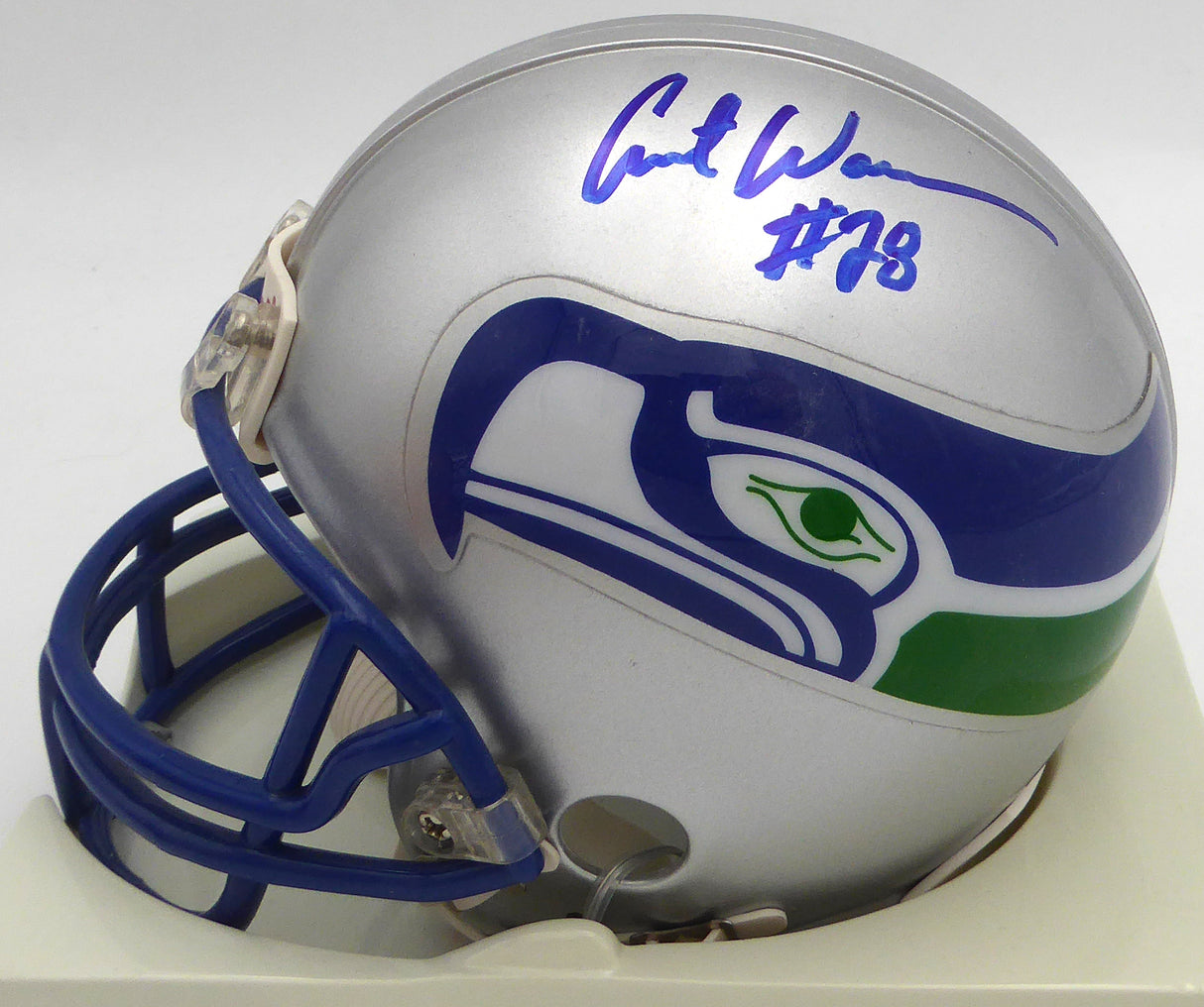 Curt Warner Autographed Seattle Seahawks Mini Helmet MCS Holo #87239