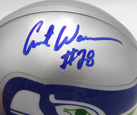 Curt Warner Autographed Seattle Seahawks Mini Helmet MCS Holo #87239