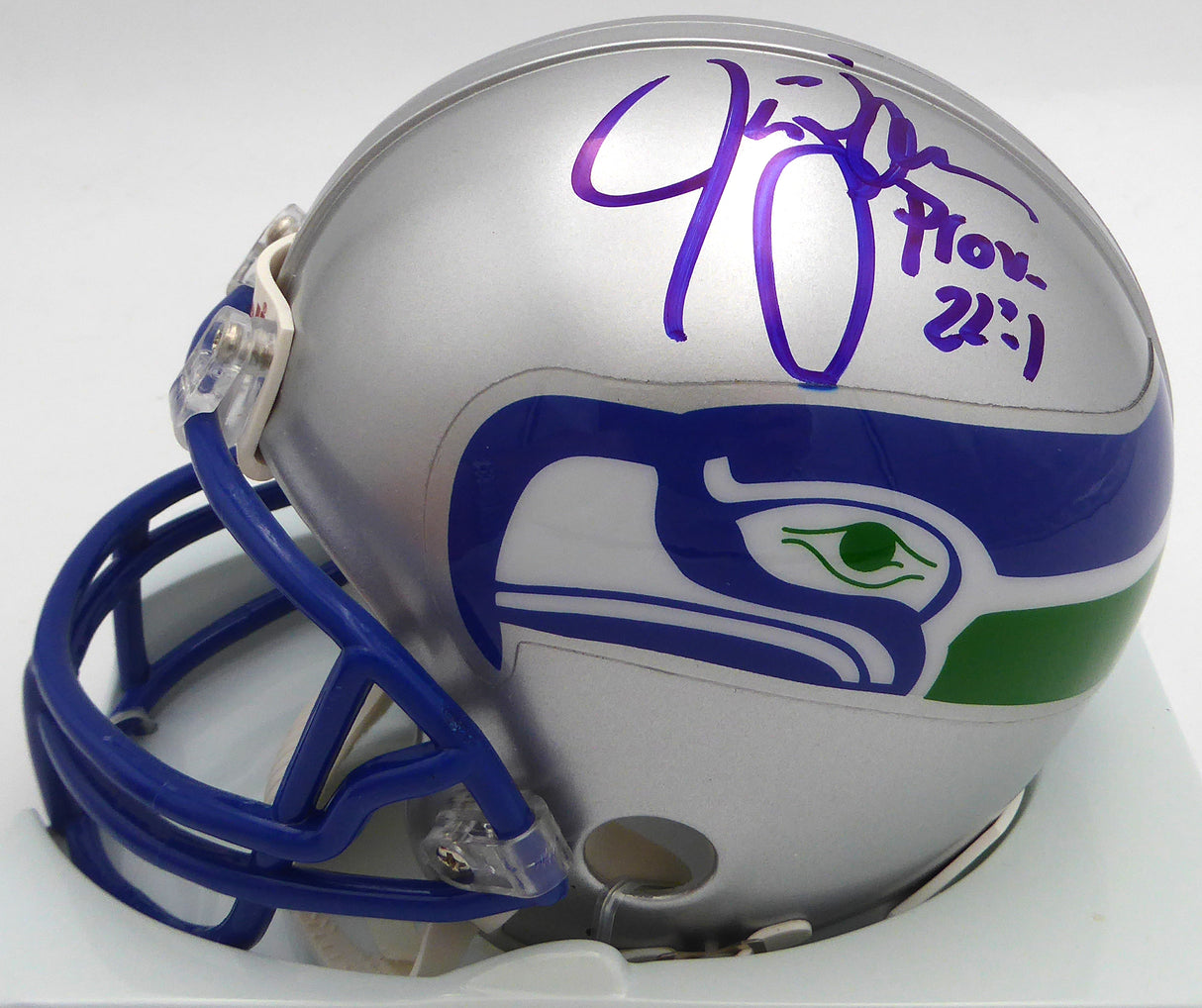 Jim Zorn Autographed Seattle Seahawks Mini Helmet MCS Holo #87257