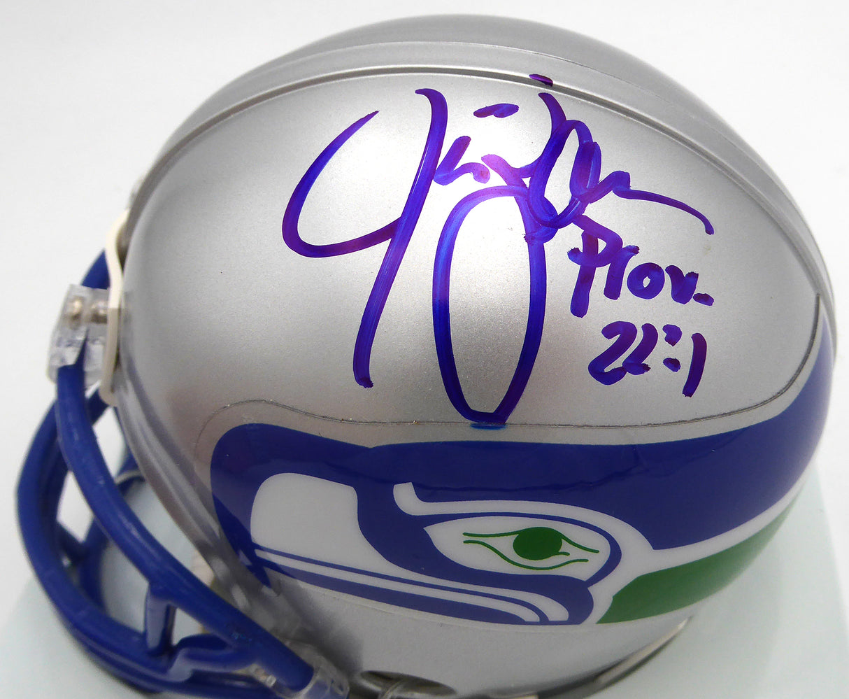Jim Zorn Autographed Seattle Seahawks Mini Helmet MCS Holo #87257