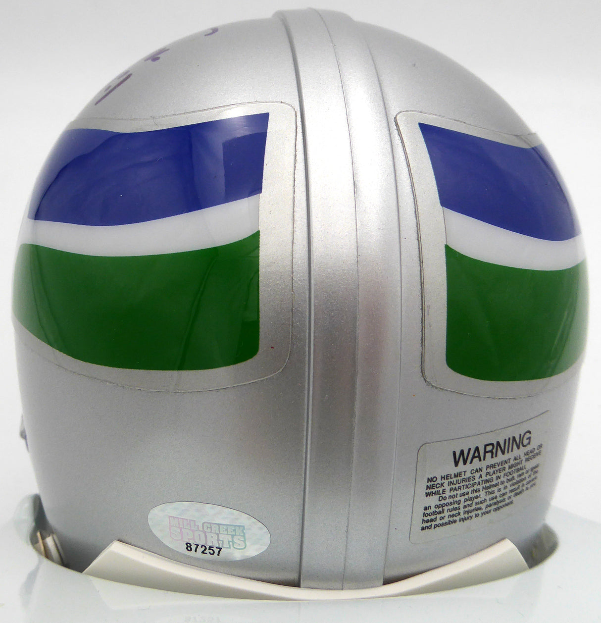 Jim Zorn Autographed Seattle Seahawks Mini Helmet MCS Holo #87257