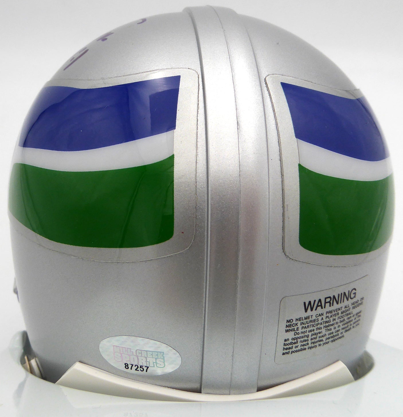 Jim Zorn Autographed Seattle Seahawks Mini Helmet MCS Holo #87257
