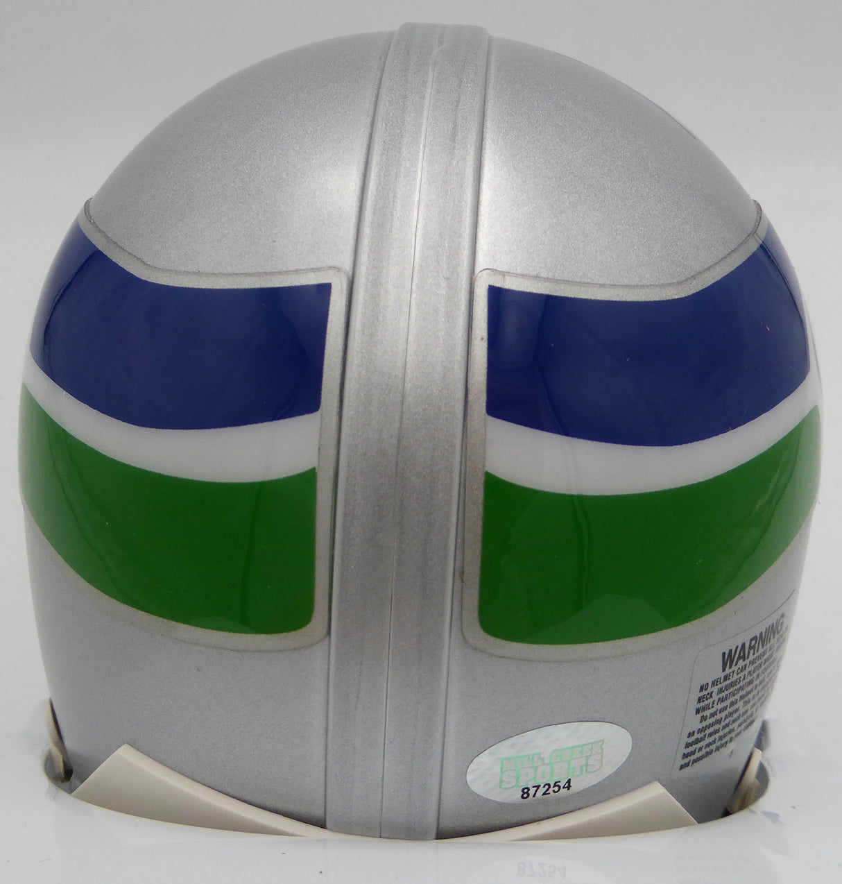Jim Zorn -To- Steve Largent Autographed Seattle Seahawks Mini Helmet MCS Holo #87254