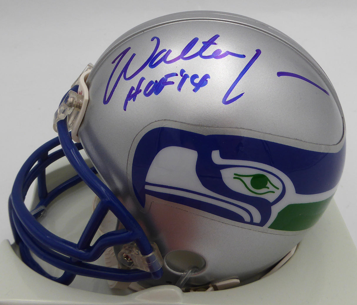 Walter Jones Autographed Seattle Seahawks Mini Helmet "HOF 14" MCS Holo #64004