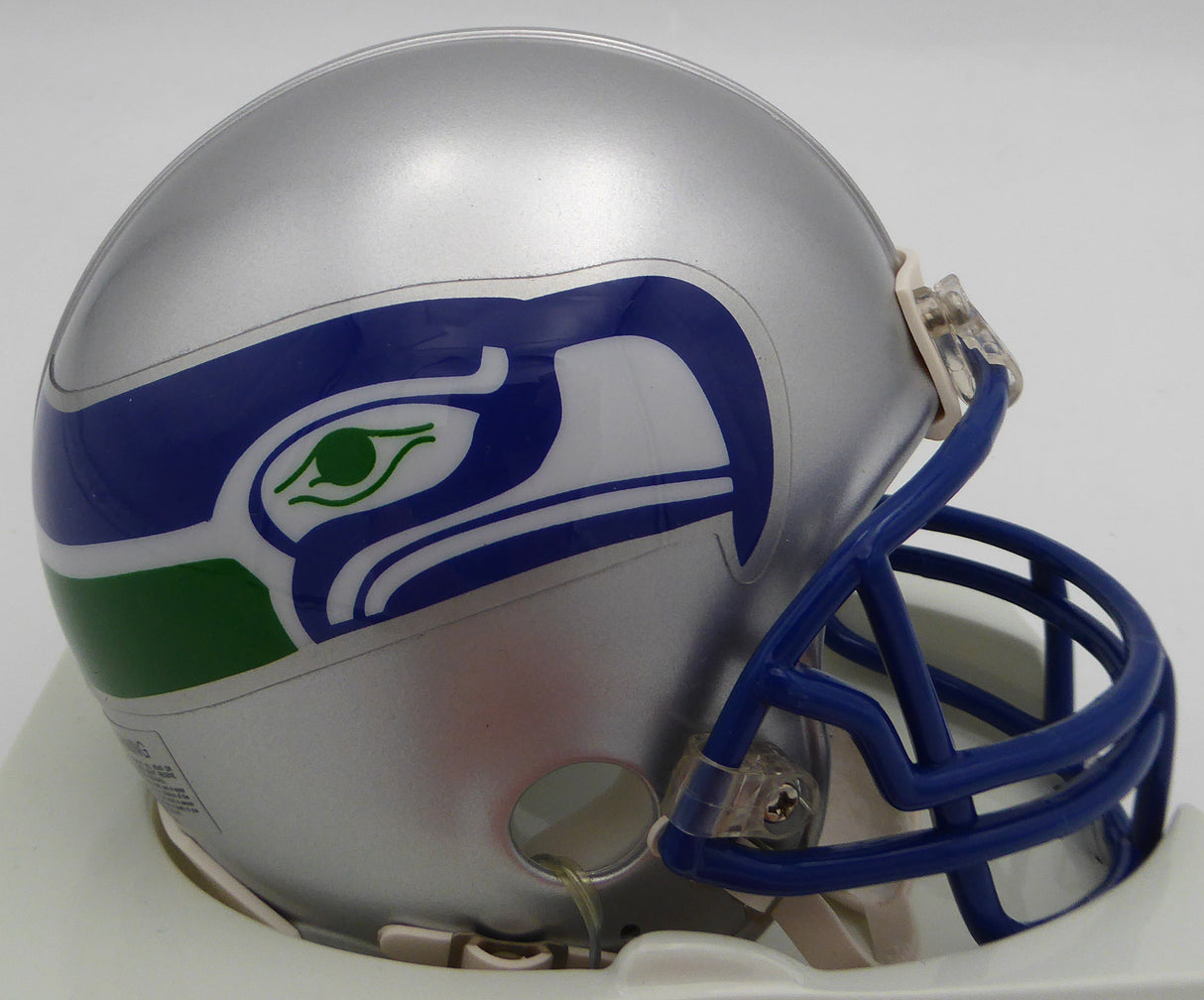 Walter Jones Autographed Seattle Seahawks Mini Helmet "HOF 14" MCS Holo #64004