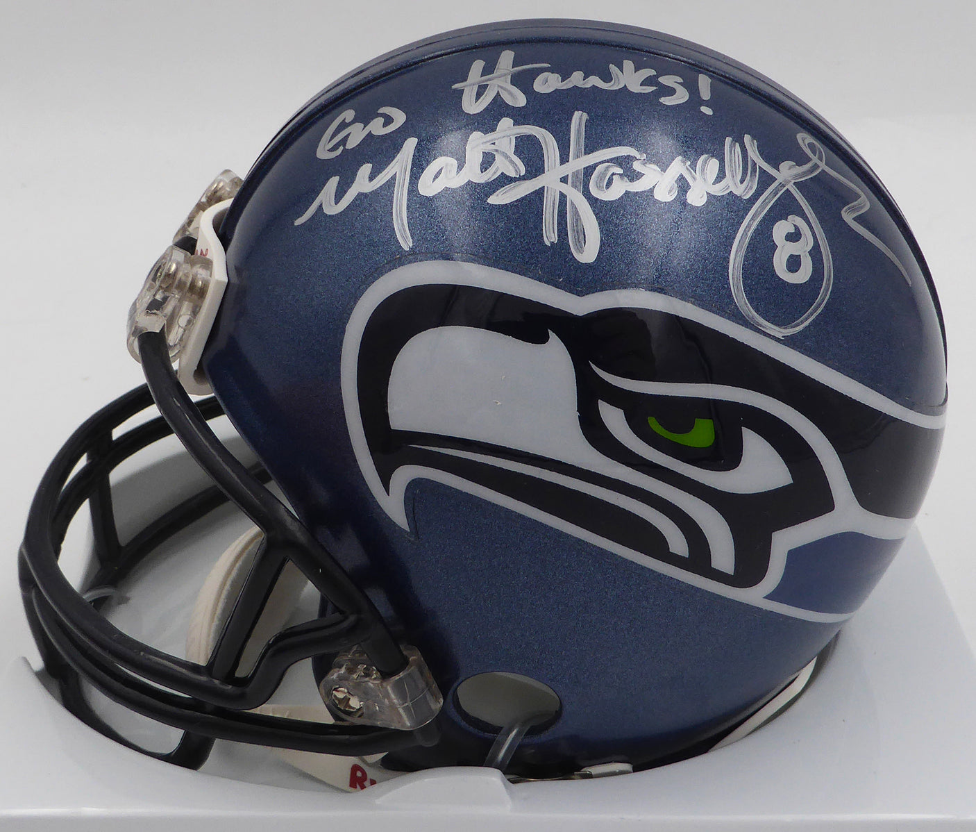 Matt Hasselbeck Autographed Seattle Seahawks Mini Helmet "Go Hawks" MCS Holo #88485