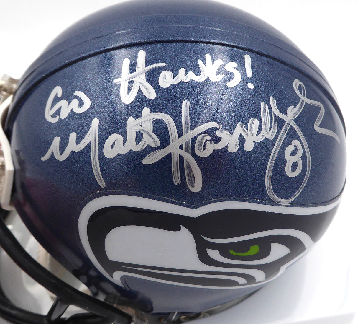 Matt Hasselbeck Autographed Seattle Seahawks Mini Helmet "Go Hawks" MCS Holo #88485