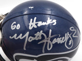 Matt Hasselbeck Autographed Seattle Seahawks Mini Helmet "Go Hawks" MCS Holo #88484