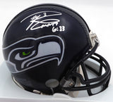 Russell Wilson Autographed Seattle Seahawks Mini Helmet RW Holo #37865