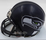 Russell Wilson Autographed Seattle Seahawks Mini Helmet RW Holo #37865
