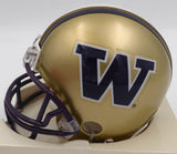 Don James Autographed UW Huskies Mini Helmet MCS Holo #68048