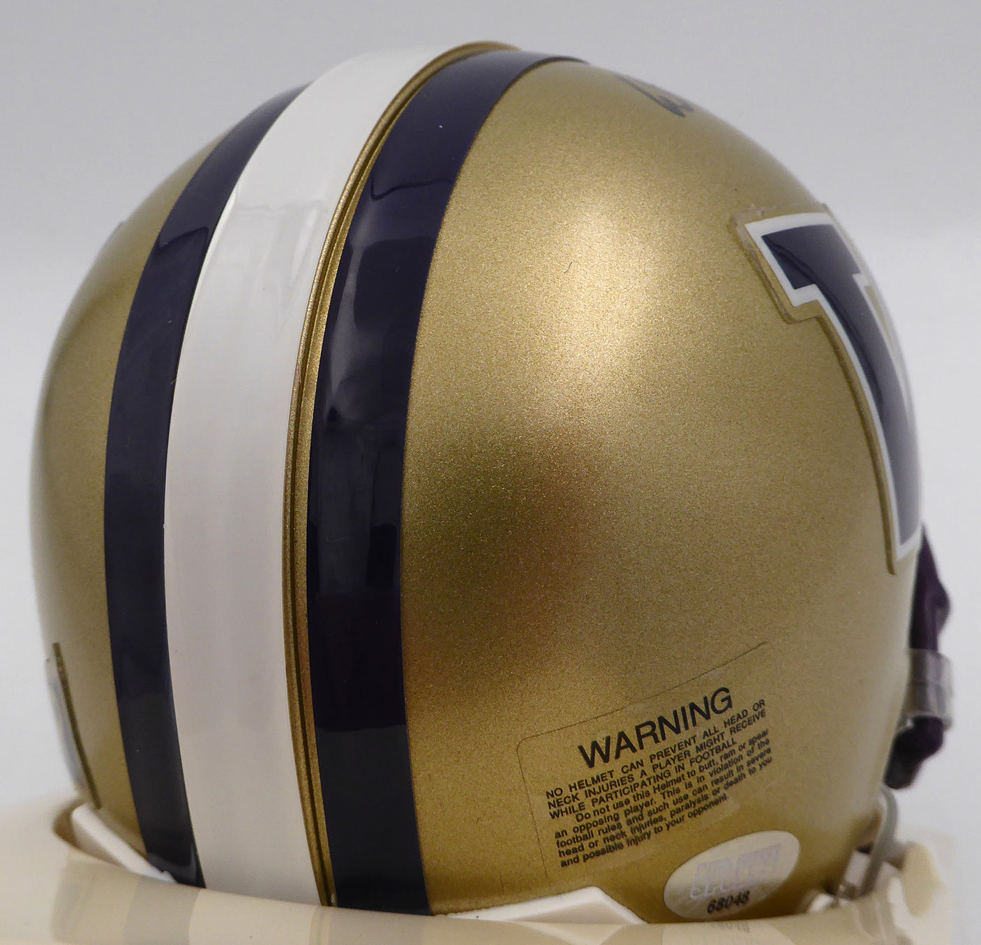 Don James Autographed UW Huskies Mini Helmet MCS Holo #68048