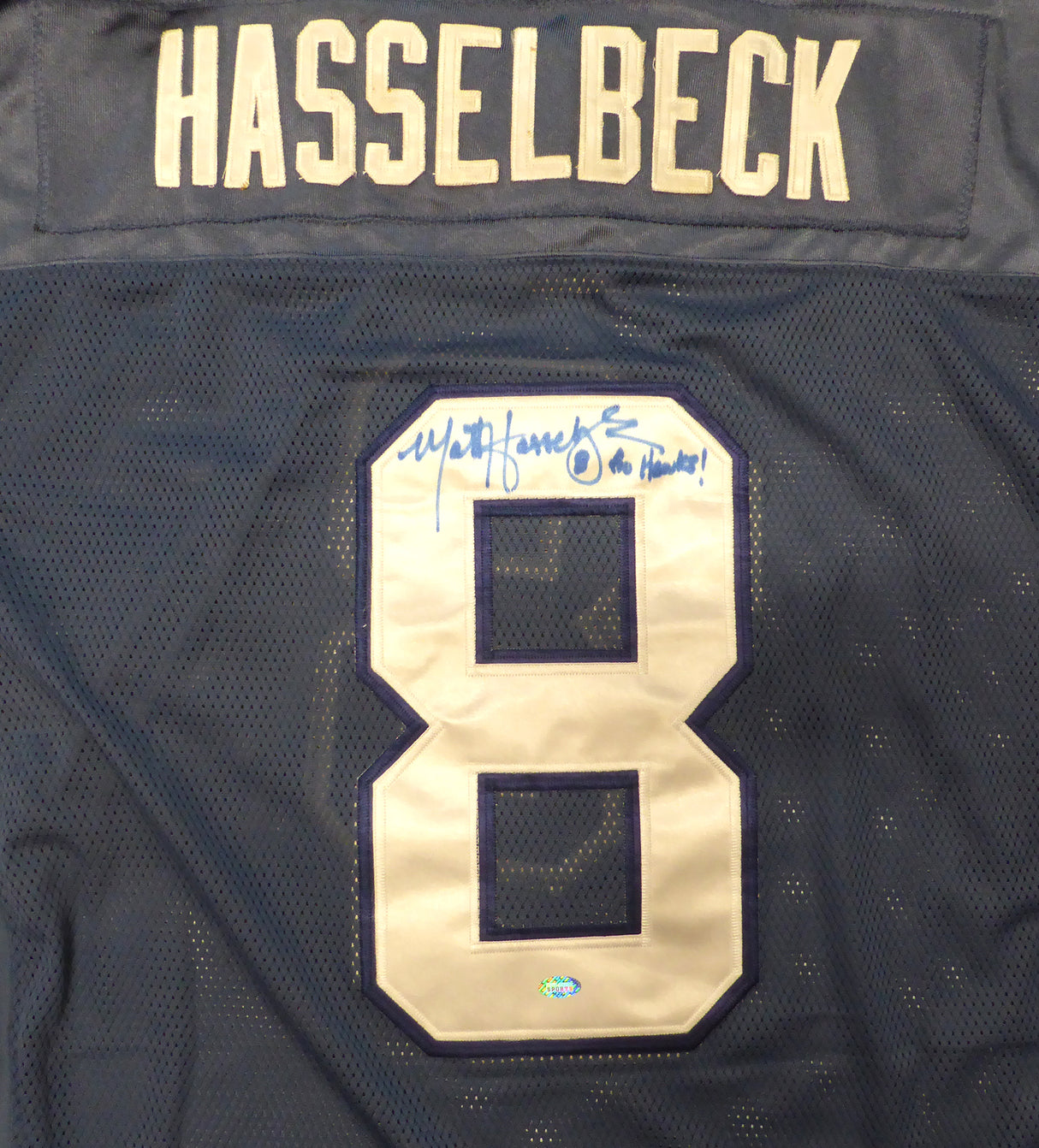 Seattle Seahawks Matt Hasselbeck Autographed Blue Authentic Reebok Jersey MCS Holo #87252
