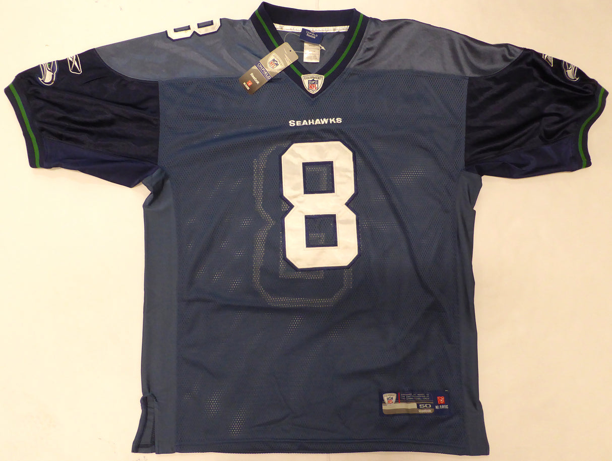 Seattle Seahawks Matt Hasselbeck Autographed Blue Authentic Reebok Jersey MCS Holo #87252