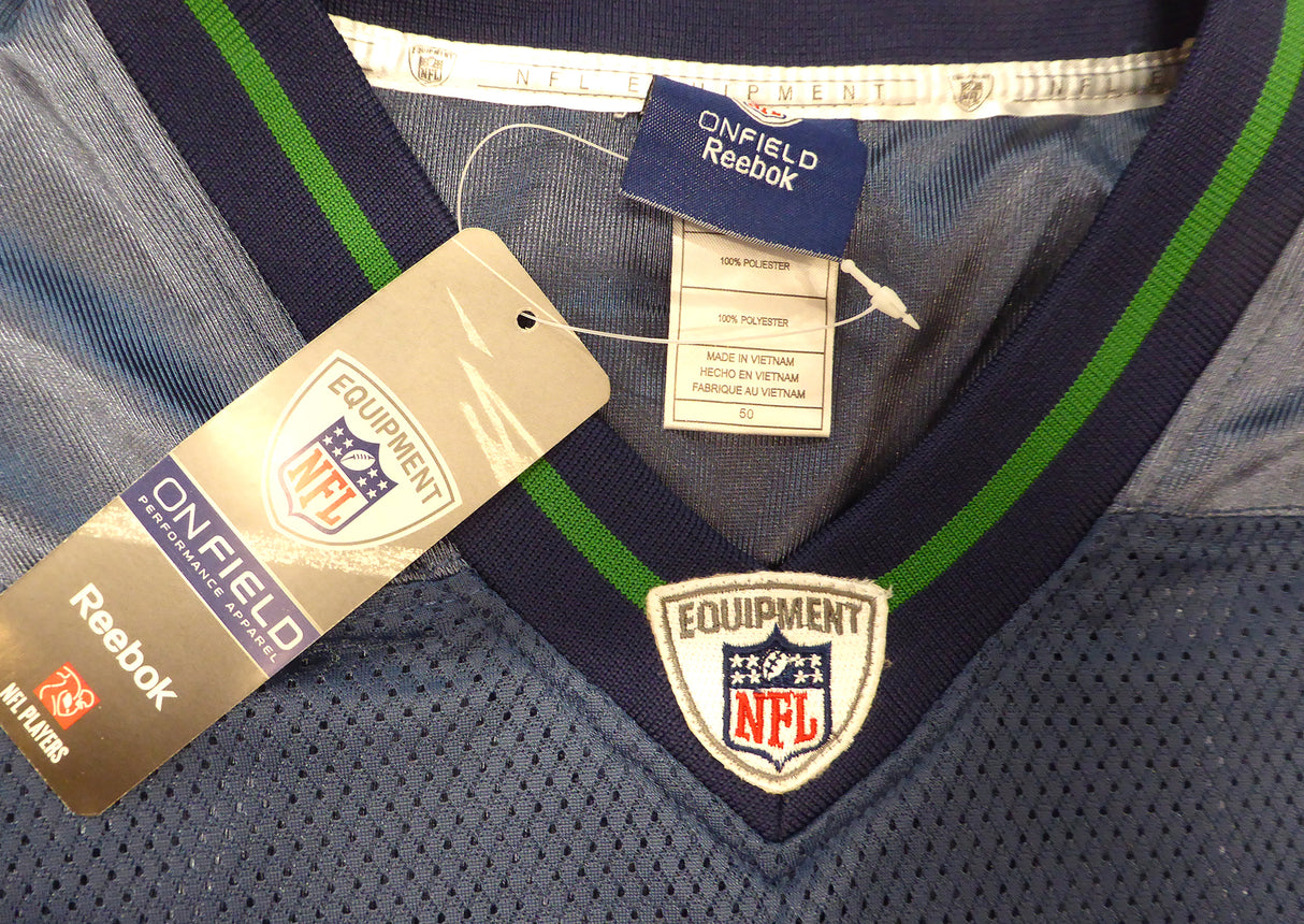 Seattle Seahawks Matt Hasselbeck Autographed Blue Authentic Reebok Jersey MCS Holo #87252