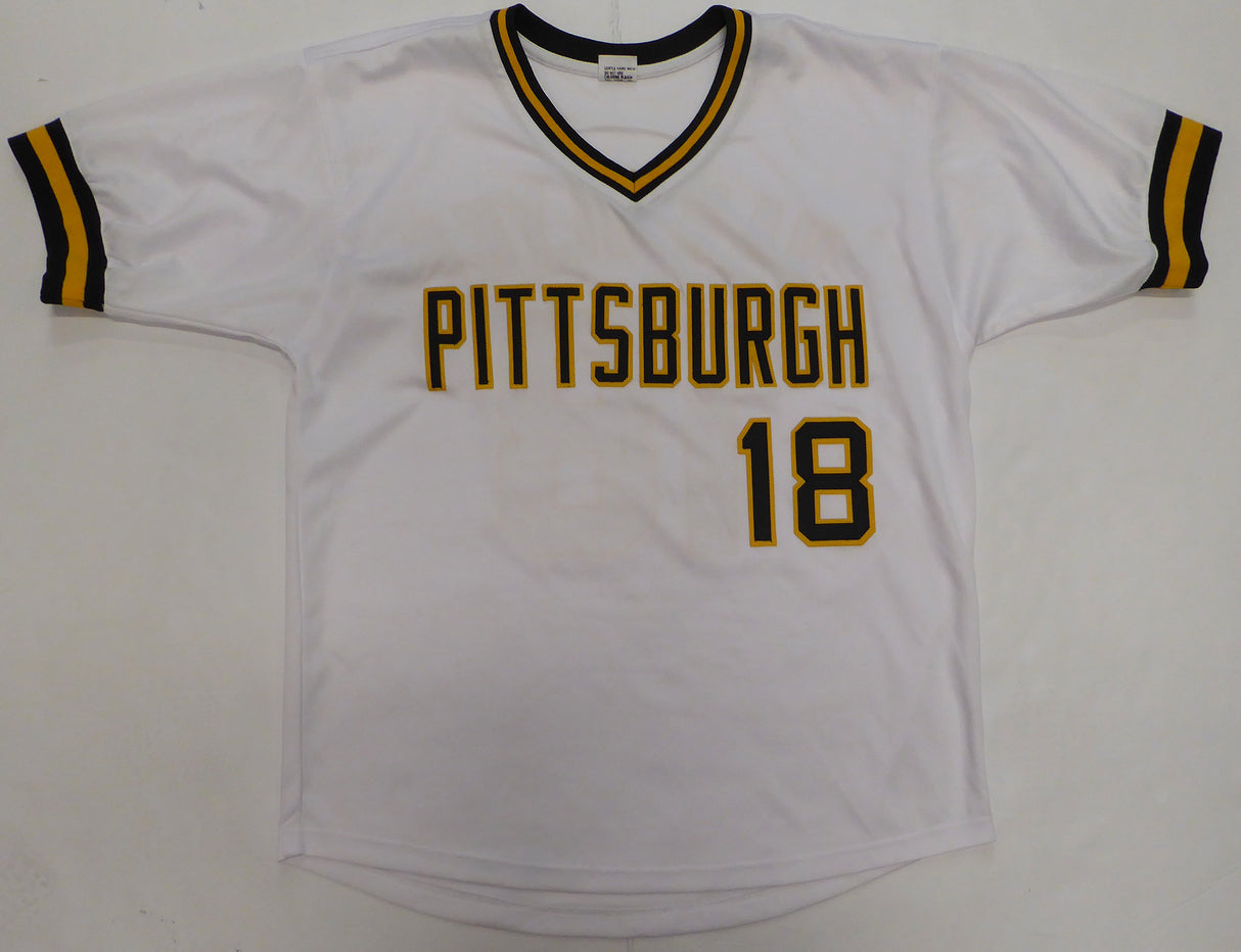 Pittsburgh Pirates Andy Van Slyke Autographed White Jersey JSA #W750656