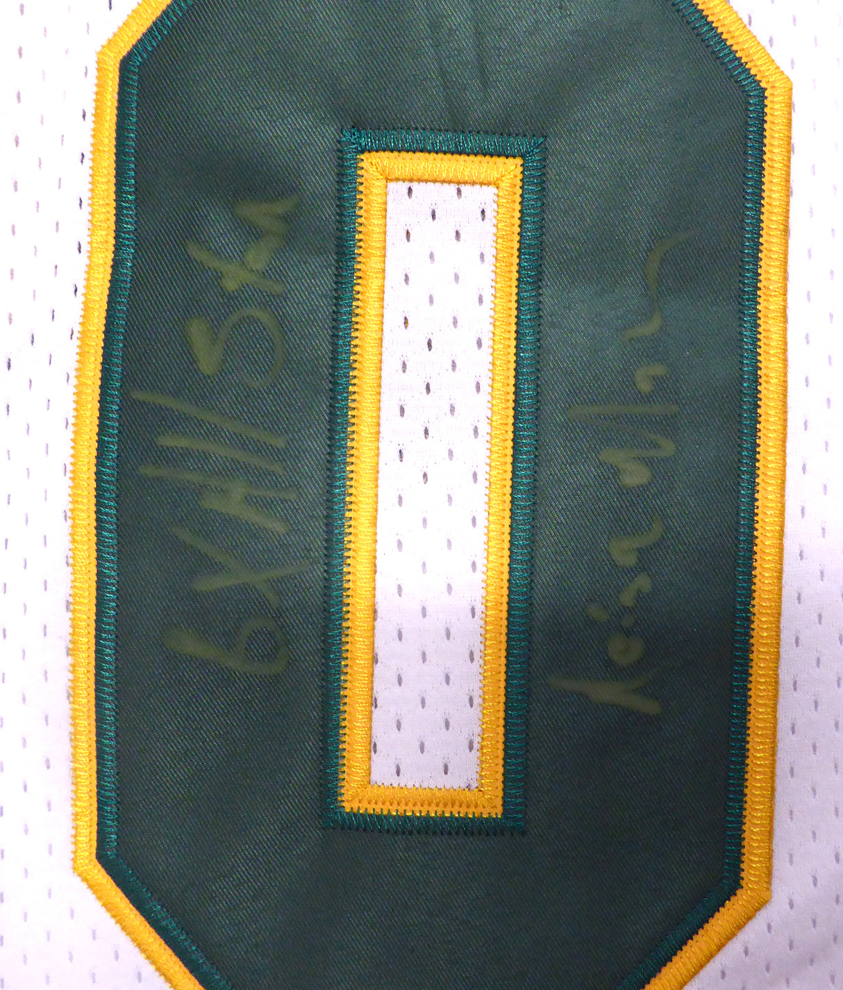 Seattle SuperSonics Shawn Kemp Autographed White Authentic Mitchell & Ness Jersey "6X All Star, Reign Man" MCS Holo #88478
