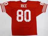 San Francisco 49ers Jerry Rice Autographed Red Jersey PSA/DNA #D99006