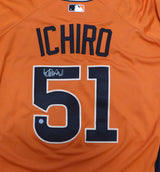 Seattle Mariners Ichiro Suzuki Autographed 2007 All Star Orange Authentic Cool Base Majestic Jersey IS Holo SKU #241614