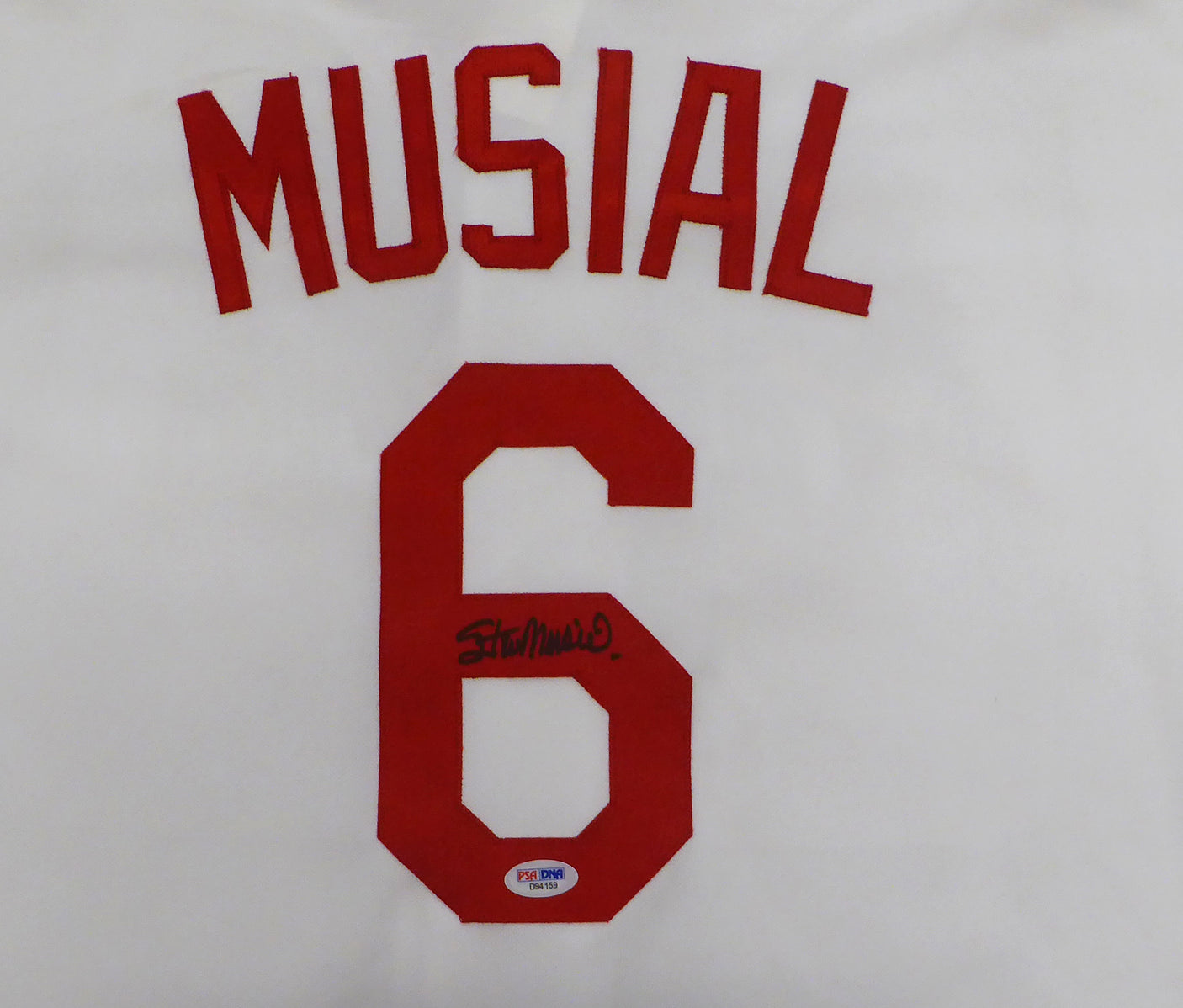 St. Louis Cardinals Stan Musial Autographed White Majestic Jersey PSA/DNA #D94159