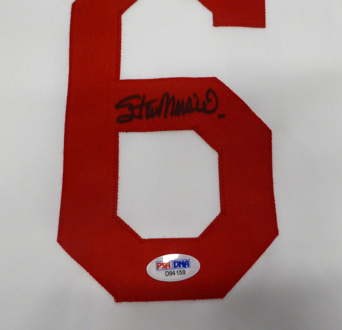 St. Louis Cardinals Stan Musial Autographed White Majestic Jersey PSA/DNA #D94159