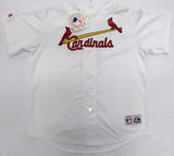 St. Louis Cardinals Stan Musial Autographed White Majestic Jersey PSA/DNA #D94159