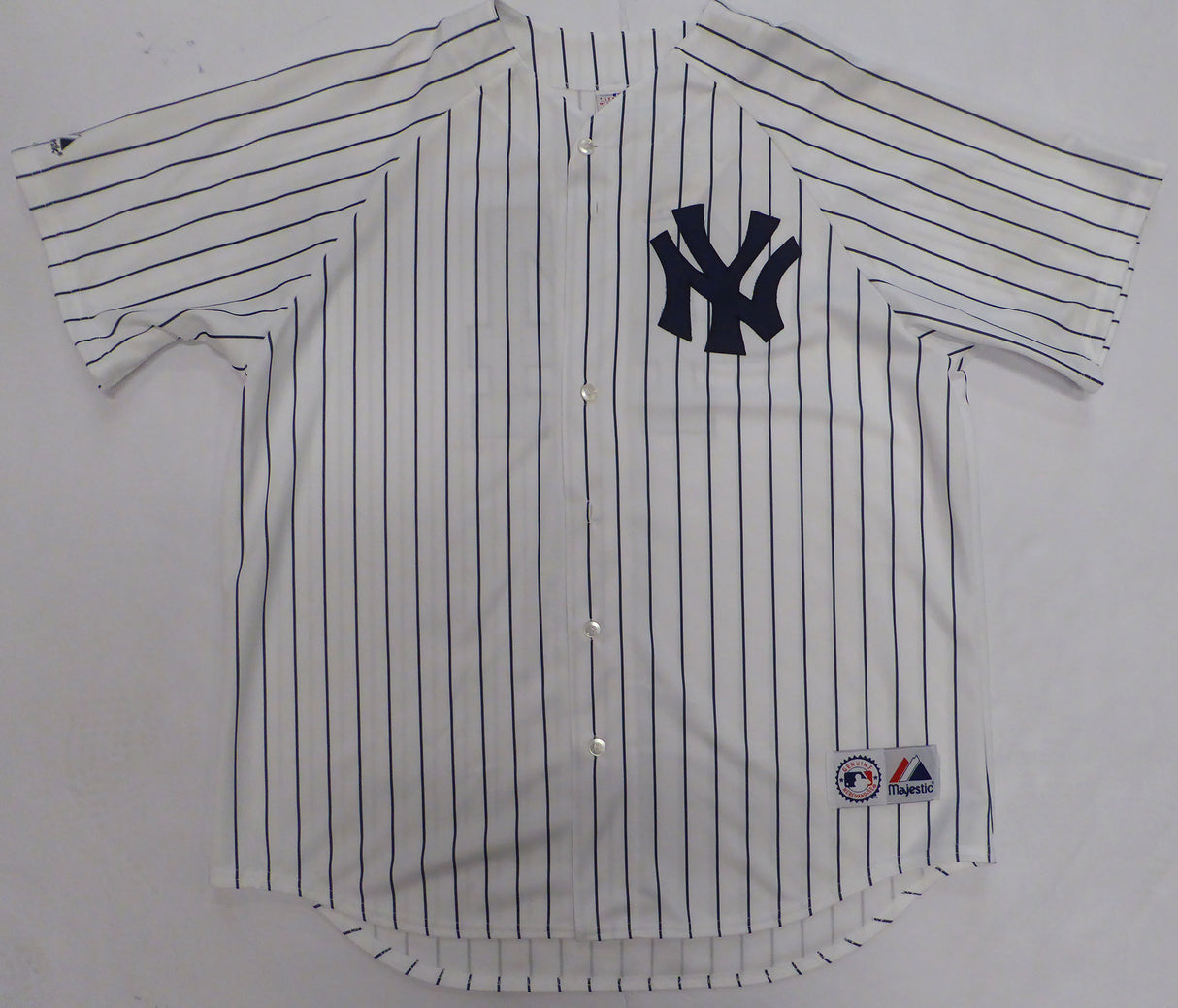 New York Yankees Reggie Jackson Autographed White Majestic Jersey MLB Holo #MT00557499