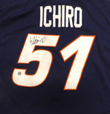 Seattle Mariners Ichiro Suzuki Autographed 2005 All Star Blue Majestic Jersey IS Holo SKU #241617