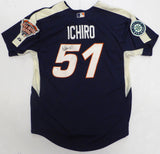 Seattle Mariners Ichiro Suzuki Autographed 2005 All Star Blue Majestic Jersey IS Holo SKU #241617