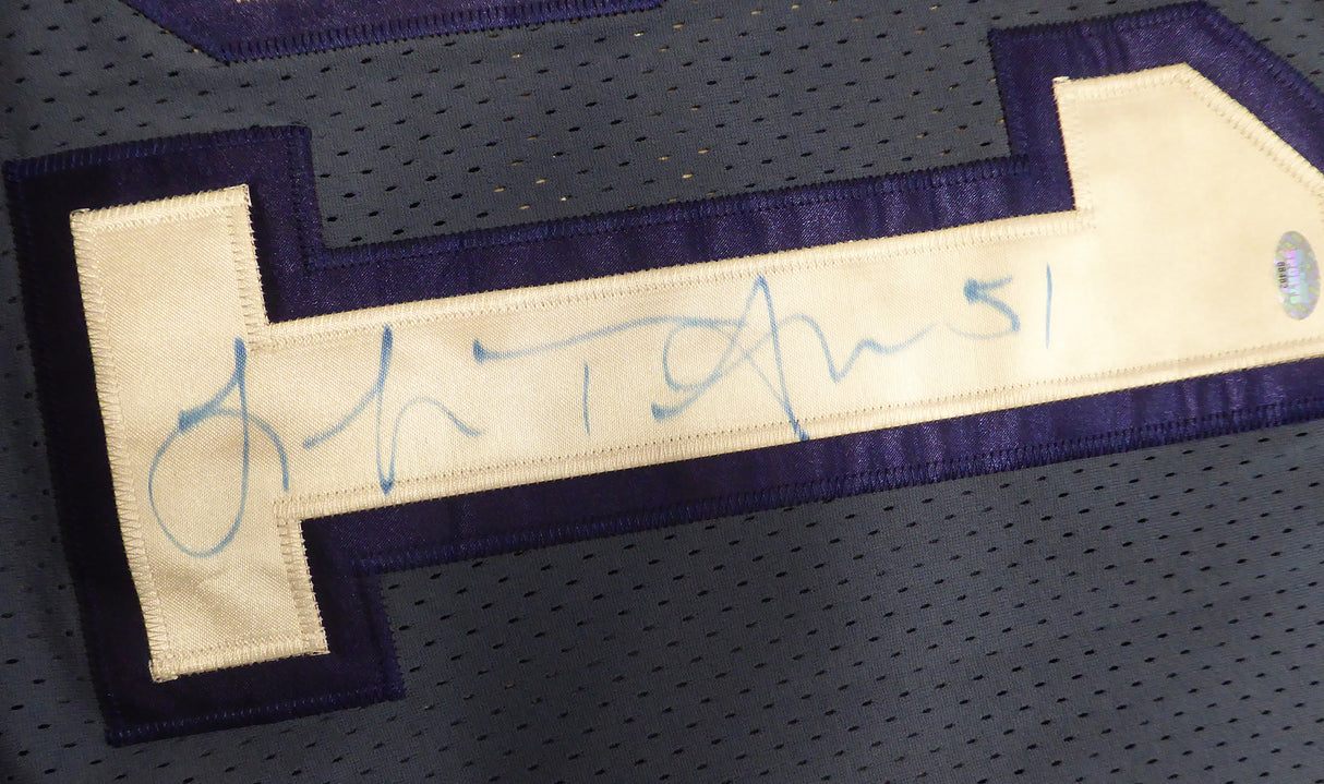 Seattle Seahawks Lofa Tatupu Autographed Blue Reebok Jersey MCS Holo #88482