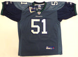 Seattle Seahawks Lofa Tatupu Autographed Blue Reebok Jersey MCS Holo #88482