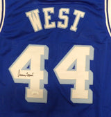 Los Angeles Lakers Jerry West Autographed Blue Jersey JSA #WIT373377