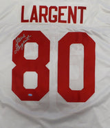 Seattle Seahawks Steve Largent Autographed Pro Bowl White Jersey MCS Holo #88494