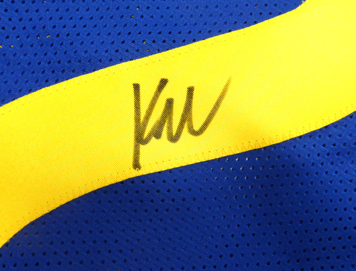 Los Angeles Rams Kyren Williams Autographed Blue Jersey Beckett BAS QR #BQ25107