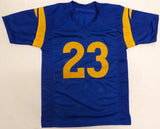Los Angeles Rams Kyren Williams Autographed Blue Jersey Beckett BAS QR #BQ25107