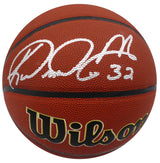 Karl Malone & John Stockton Autographed Wilson Basketball Utah Jazz (Smudged) Beckett BAS QR #1W271714