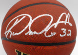 Karl Malone & John Stockton Autographed Wilson Basketball Utah Jazz (Smudged) Beckett BAS QR #1W271714