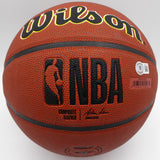 Karl Malone & John Stockton Autographed Wilson Basketball Utah Jazz (Smudged) Beckett BAS QR #1W271714