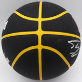 Shaquille Shaq O'Neal Autographed 75th Anniversary City Edition Basketball Miami Heat (Smudged) Beckett BAS Witness QR #W169230