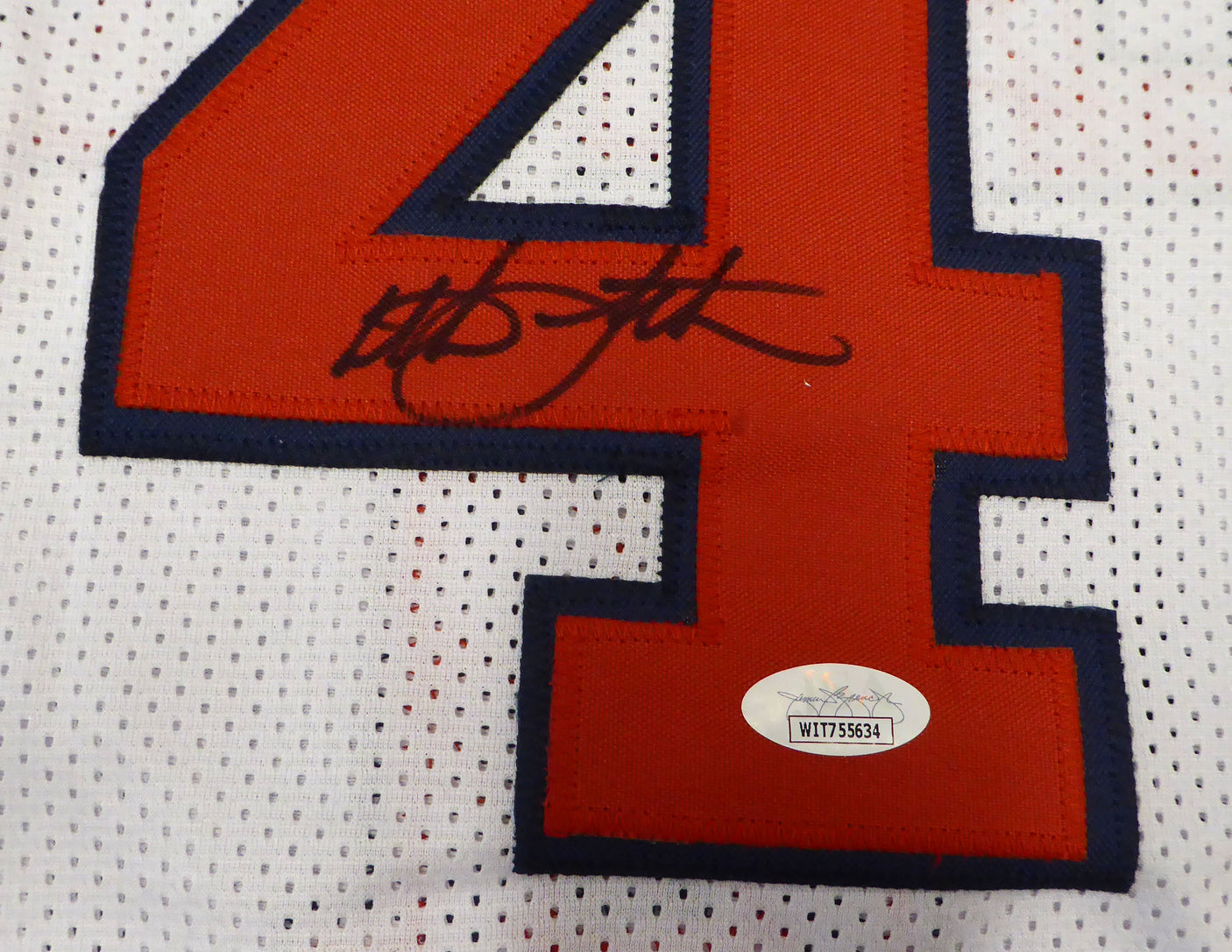 Team USA Christian Laettner Autographed White Jersey JSA #WIT755634