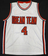 Team USA Christian Laettner Autographed White Jersey JSA #WIT755634