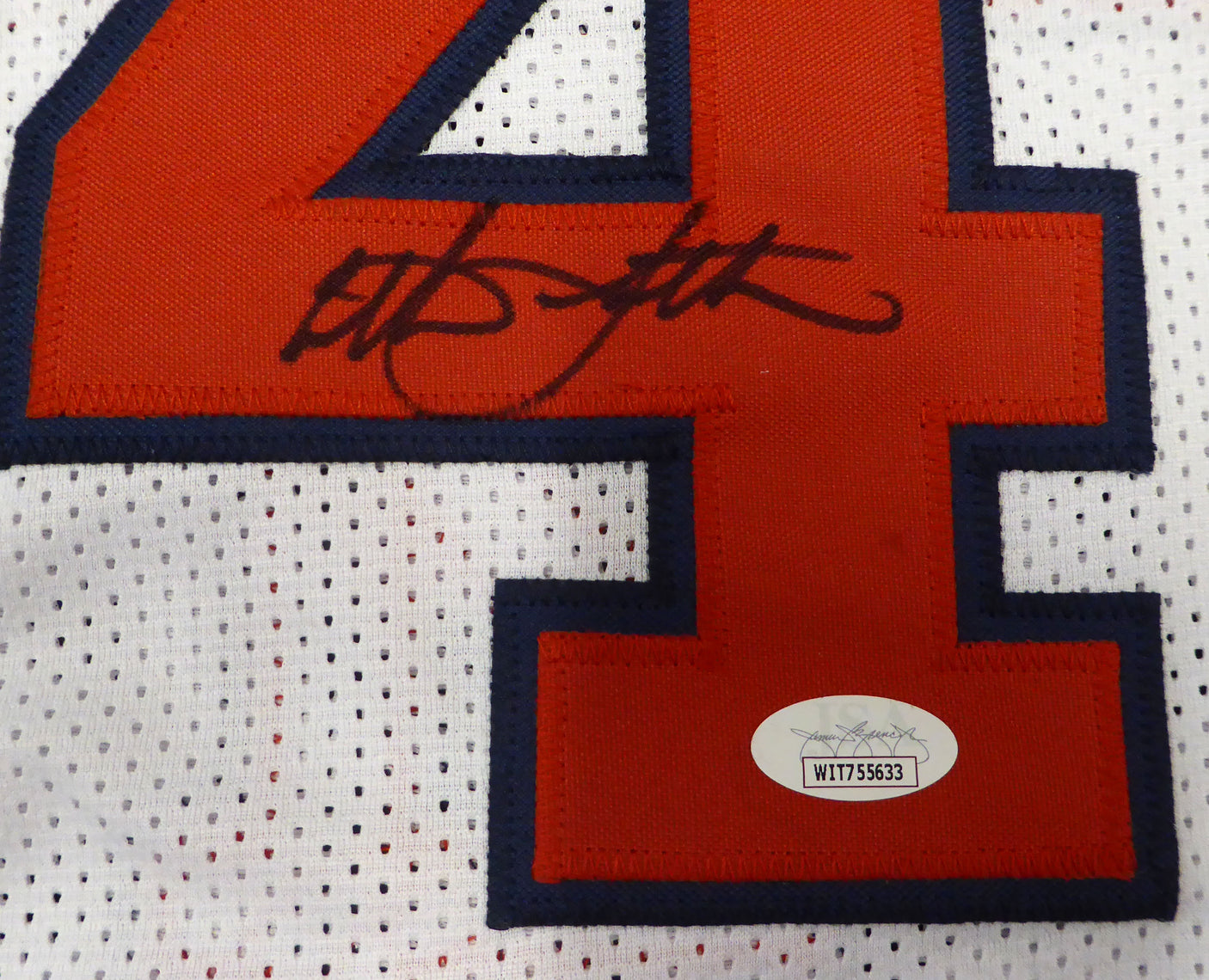 Team USA Christian Laettner Autographed White Jersey JSA #WIT755633